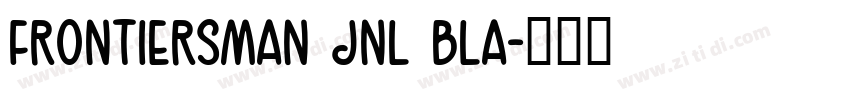 Frontiersman JNL Bla字体转换